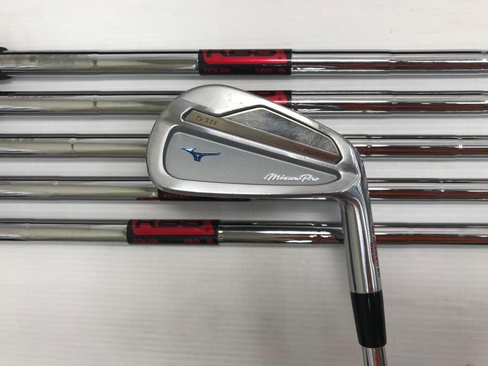 最短 Mizuno Pro 518 | S | KBS TOUR120 | | アイアンセット | ミズノ