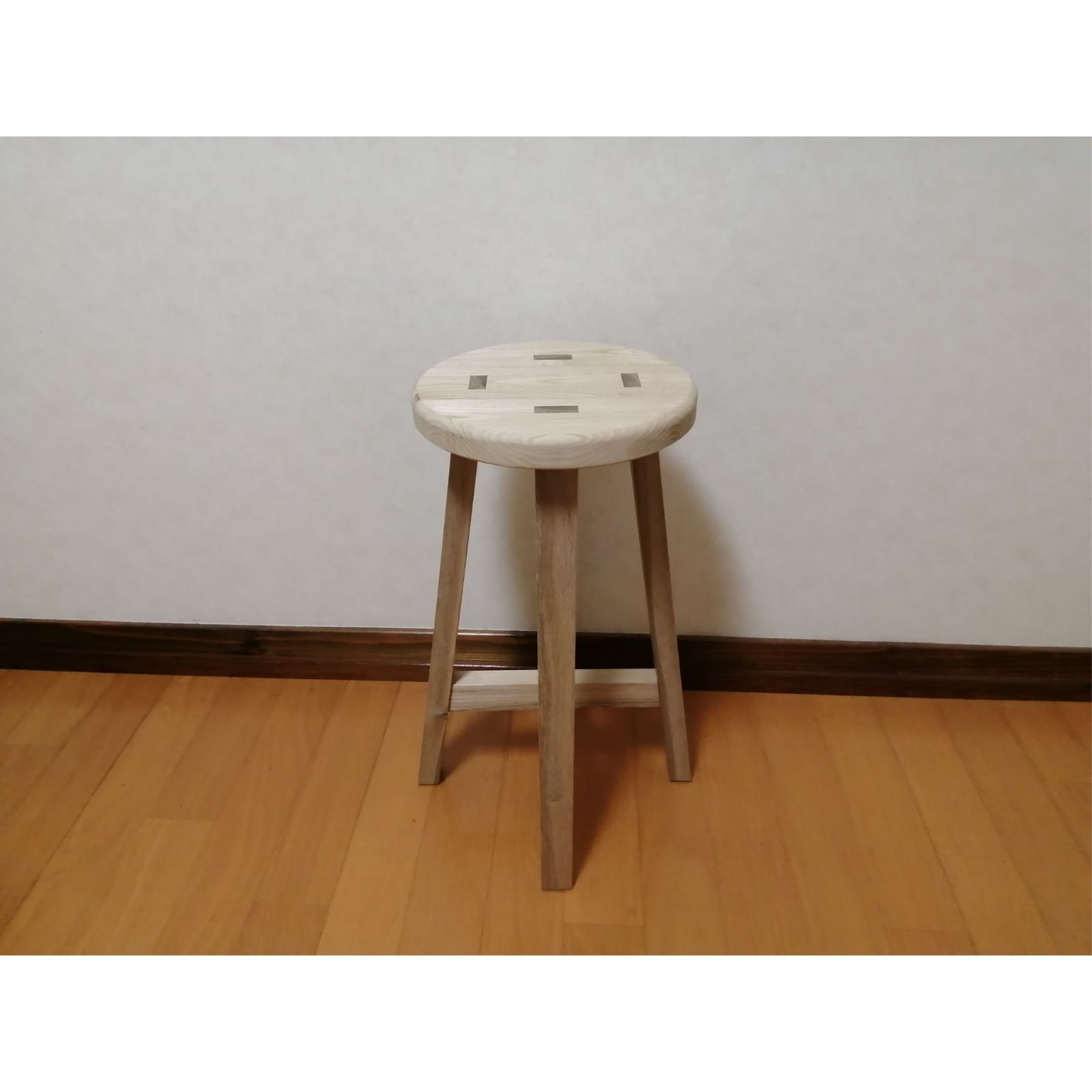 栗材スツール 高さ52cm 丸椅子 stool 栗材スツール 高さ52cm 丸