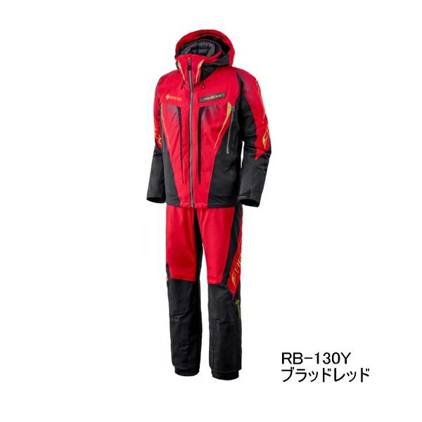 ≪ 25年9月新商品 ≫ シマノ リミテッド プロ ゴアテックス ダウンシステムスーツ RB-130Y ブラッドレッド Mサイズ