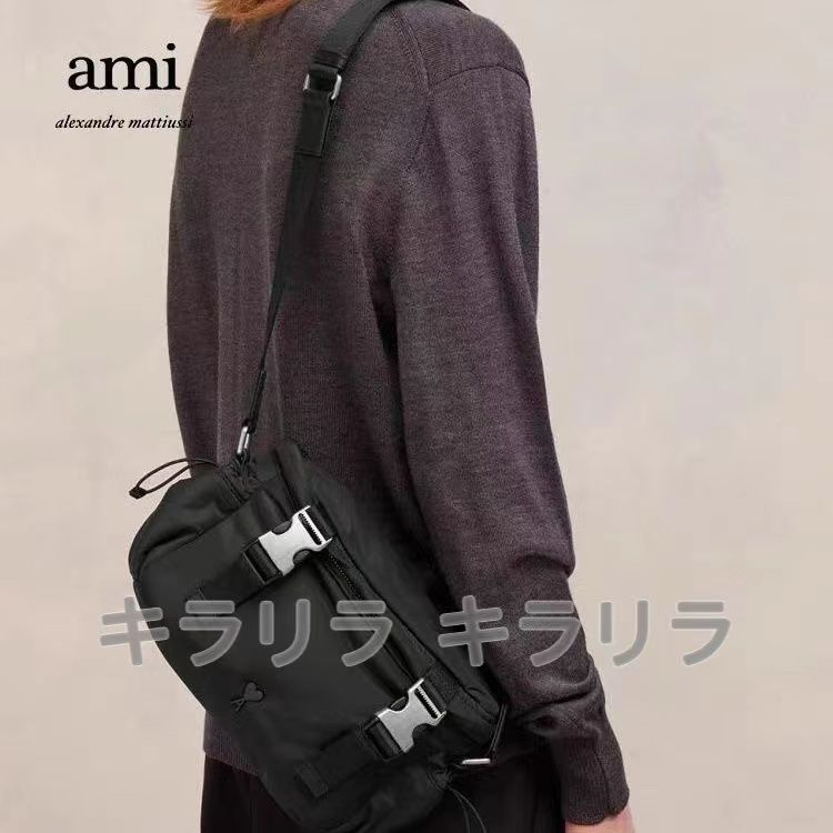 新品 未使用 AMI PARIS アミ パリス ショルダーバッグ メッセンジャー  