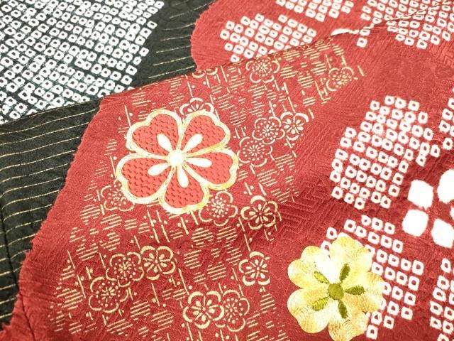 平和屋着物○豪華振袖 絞り 駒刺繍 鞠 雪輪舞花文 金彩 正絹 逸品