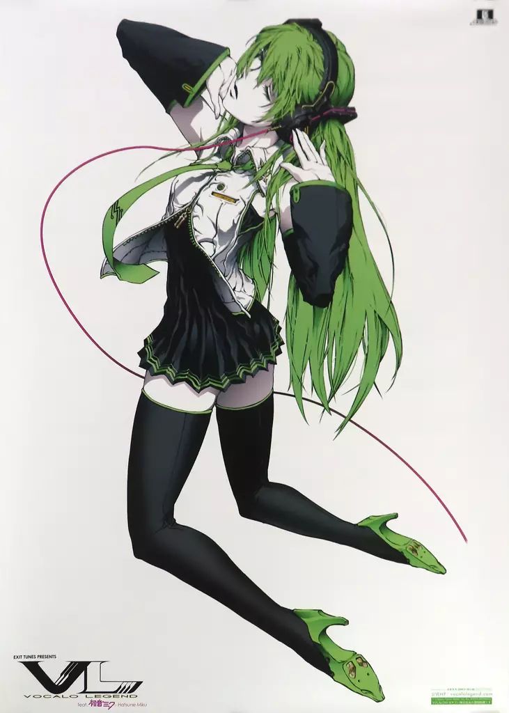 中古】ポスター B2販促ポスター 初音ミク 「CD EXIT TUNES PRESENTS