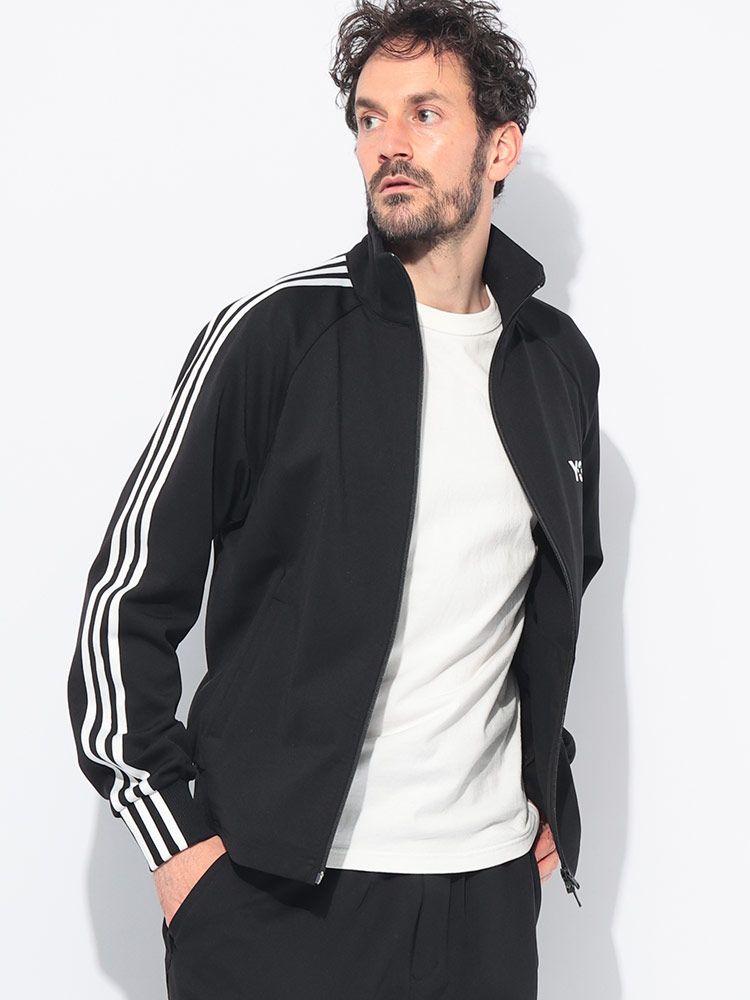 Y-3ワイスリー アディダス フェイクレザージャケットブルゾン