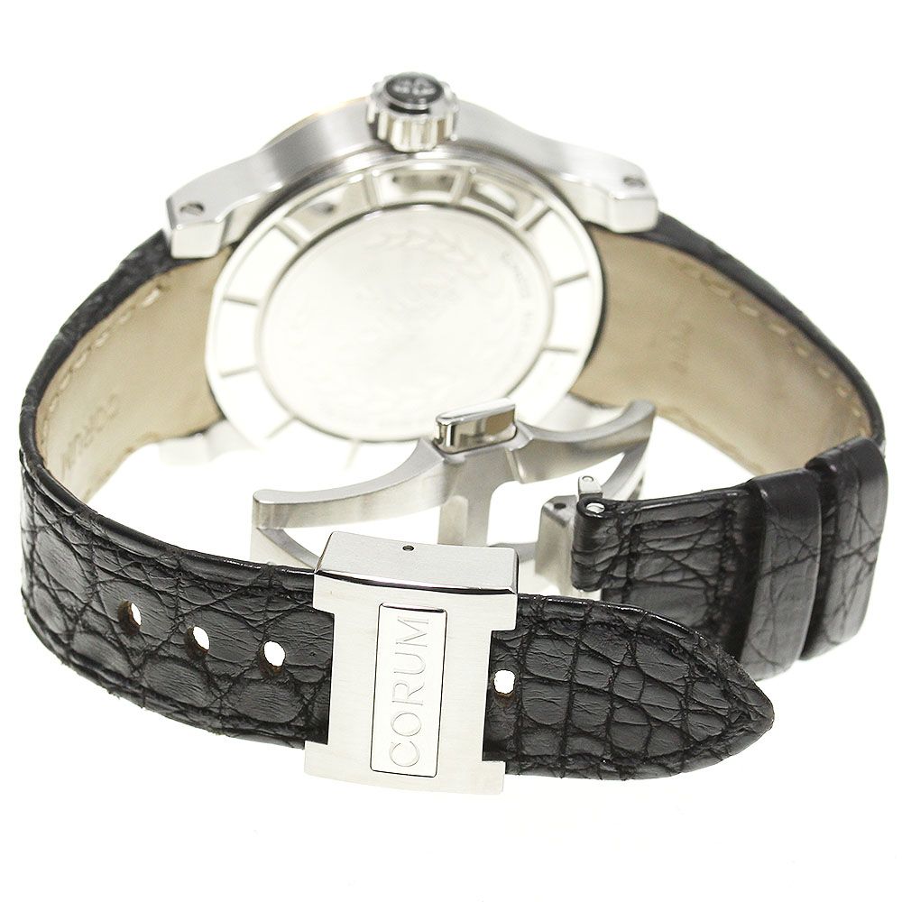 コルム CORUM 02.0013 ロムルス ラージデイト PGベゼル スモールセコンド 自動巻き メンズ美品_745904 コルム CORUM 02.0013 ロムルス ラージデイト PGベゼル スモールセコンド 自動巻き メンズ 美品 _745904