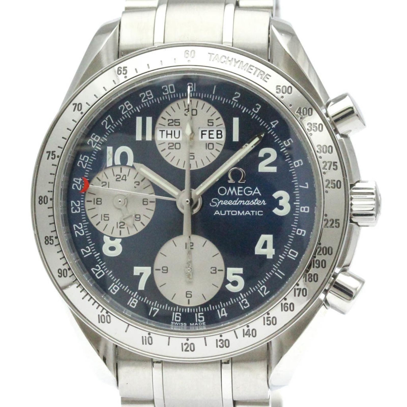 オメガ OMEGA スピードマスター トリプルカレンダー ステンレススチール 自動巻き メンズ 時計 3523.81 外装仕上げ済み