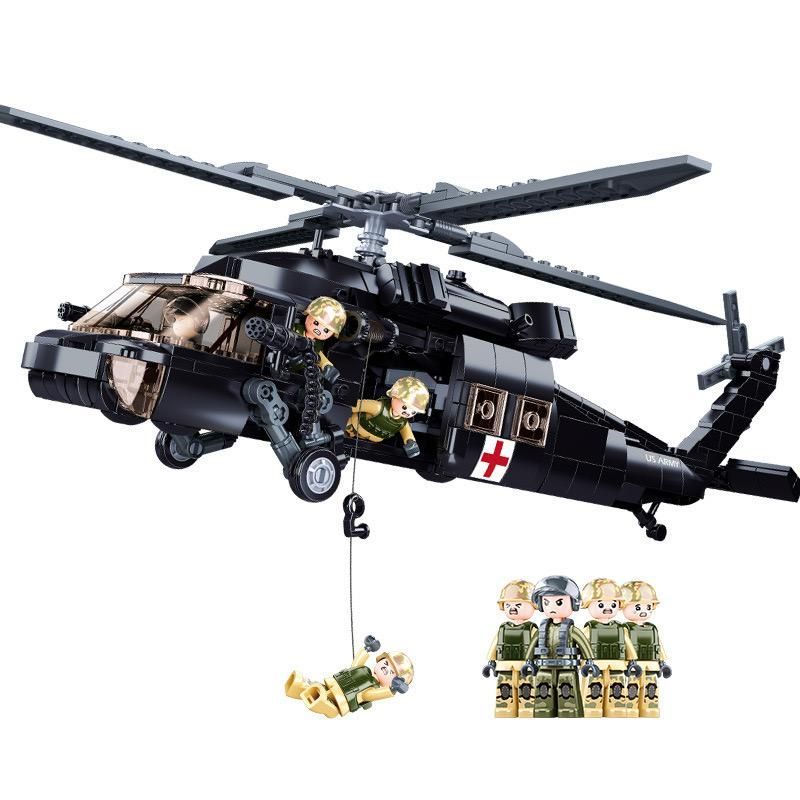 LEGO 互換 模型 プラモデル 多目的ヘリコプター UH-60 ブラックホーク