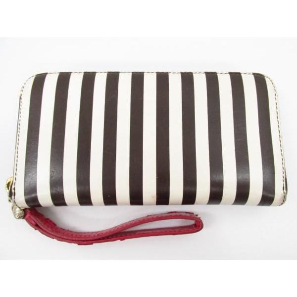 新品★Henri Bendel （ヘンリーベンデル）長財布 Henri Bendel ヘンリベンデル ストライプ ラウンドファスナー長