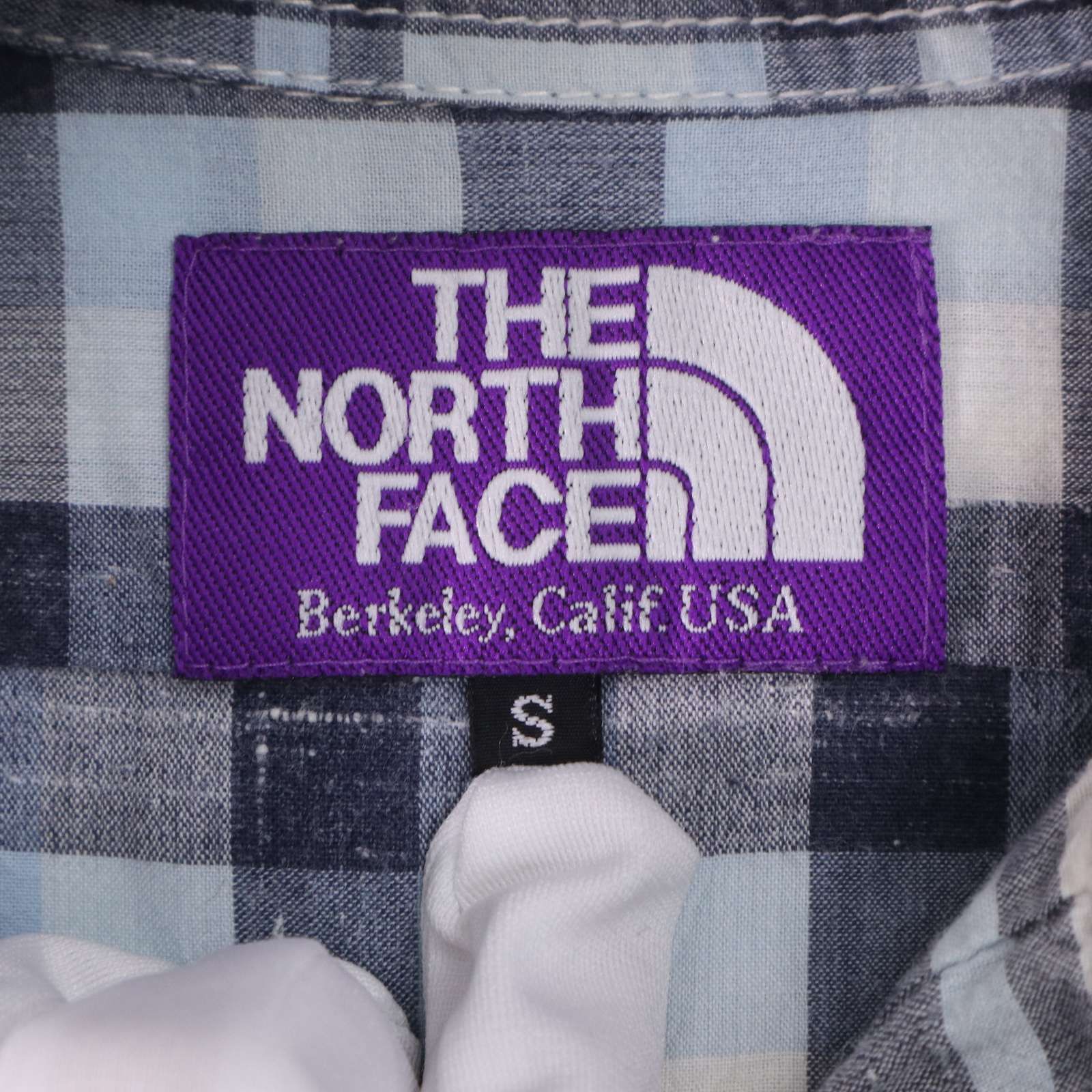 美品 THE NORTH FACE PURPLE LABEL チェックワンピース THE NORTH FACE ザ ノースフェイス パープルレーベル 春夏☆ 7分袖