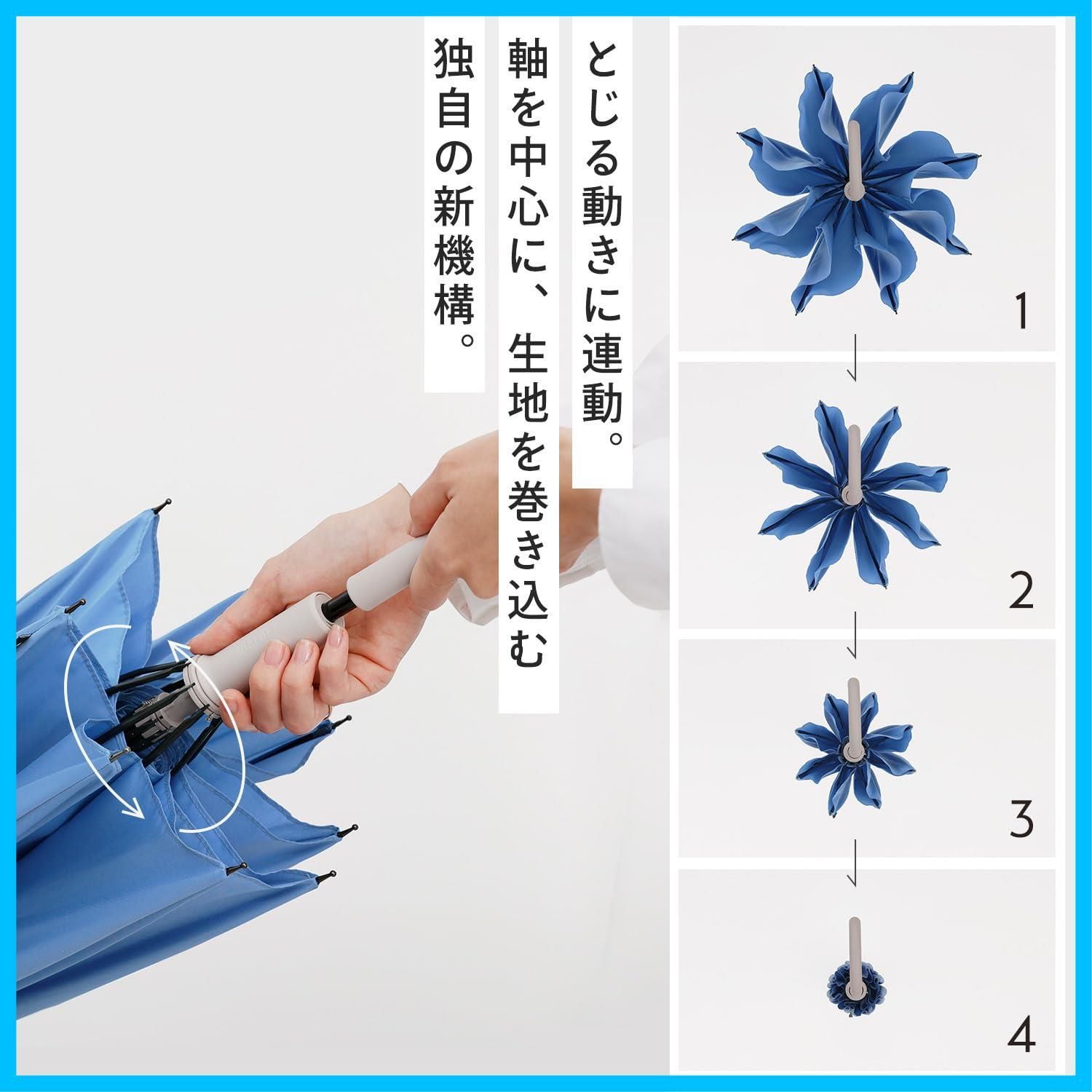 数量 雨傘 傘 晴雨兼用 兼用 レディース メンズ シュパット 長傘 ボタンレス 62 cm 手を濡らさずまとまる アンブレラ Shupatto marna マーナ