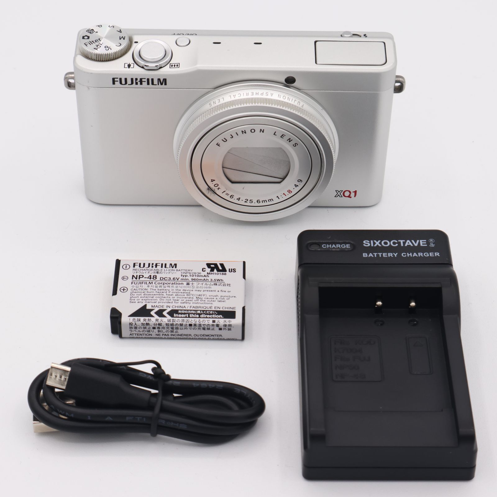 FUJIFILM デジタルカメラ XQ1 シルバー F FX-XQ1S #250501_3D004524 