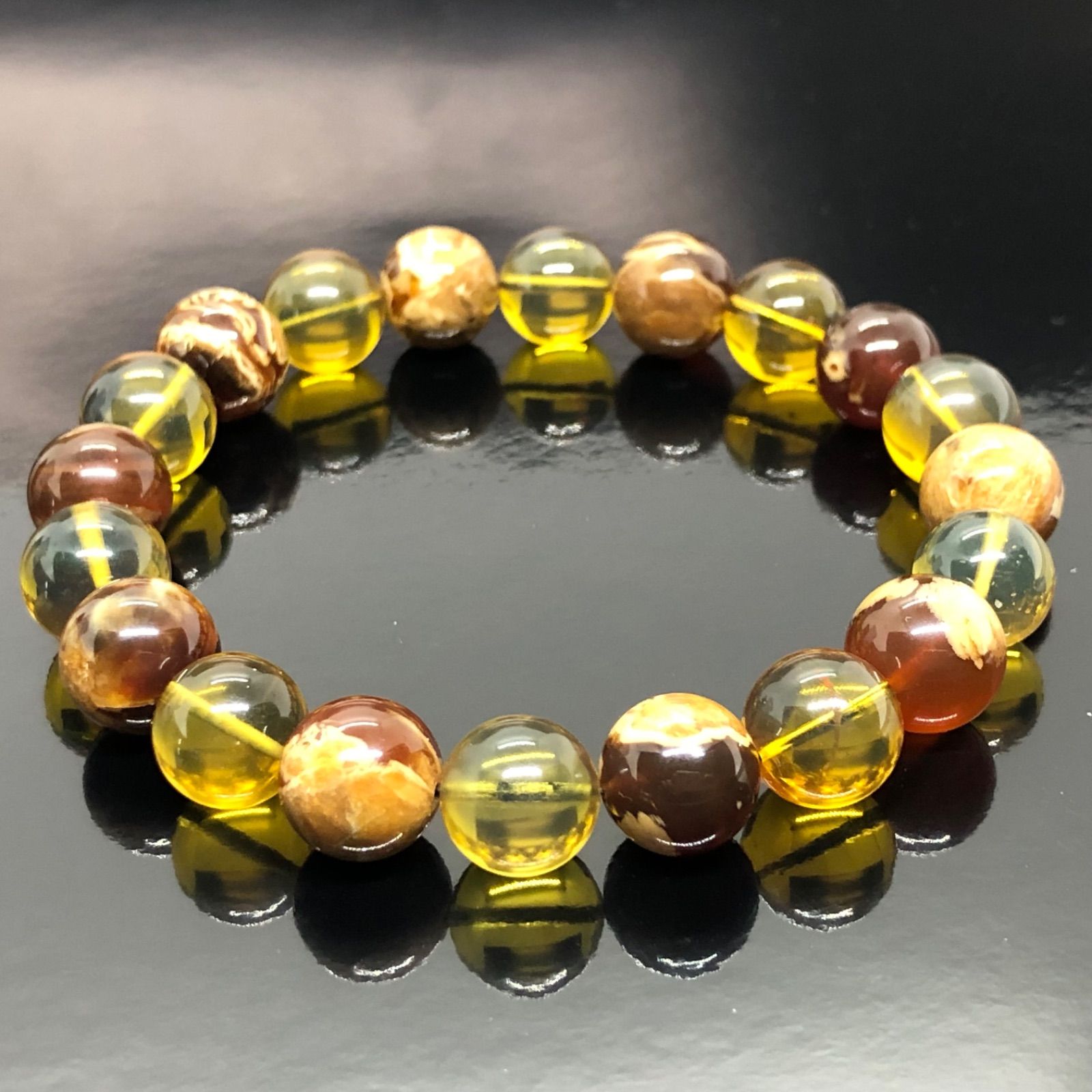 バーマイト琥珀ブレスレット
