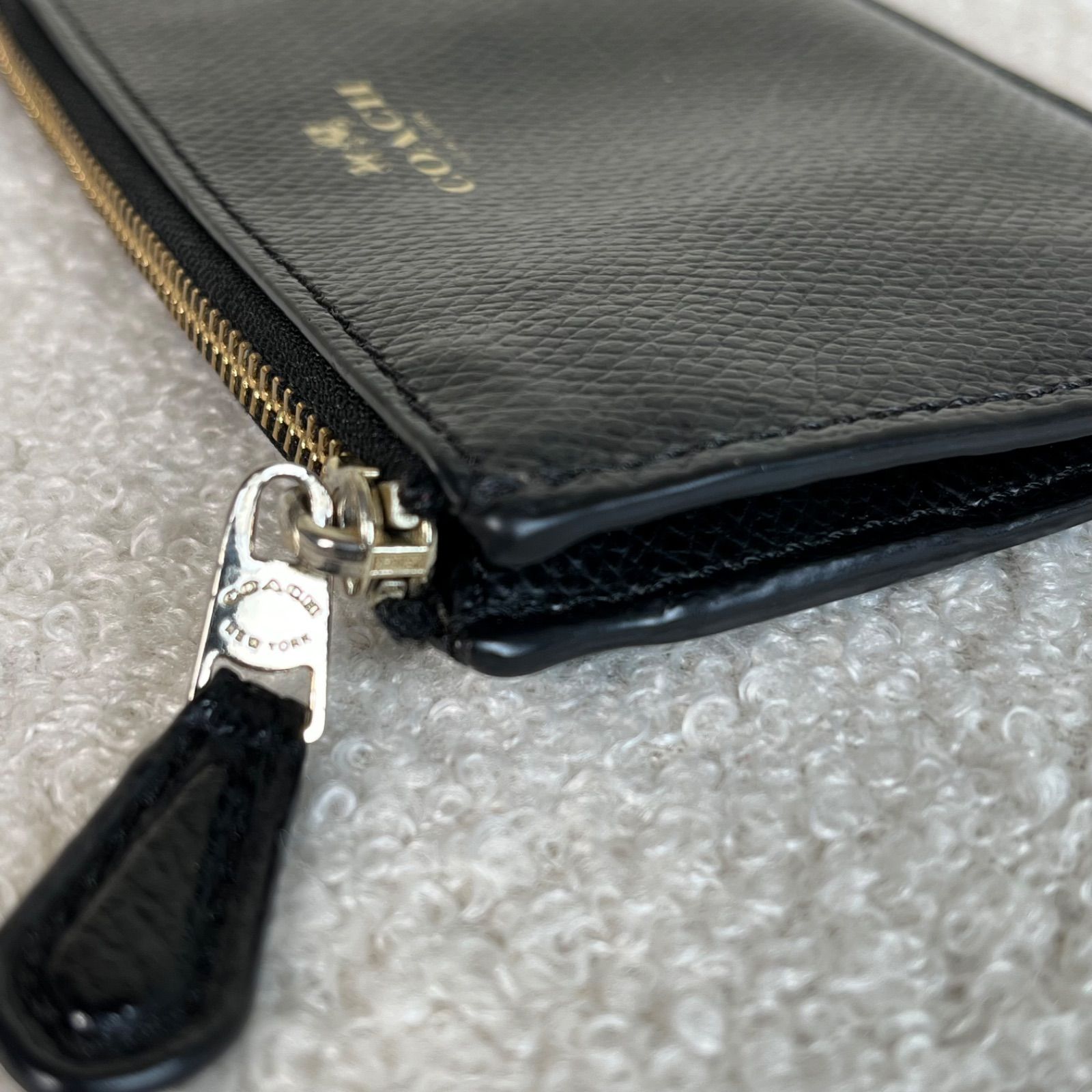 2点セット COACH 長財布 コインケース 52648 64064 ブラック
