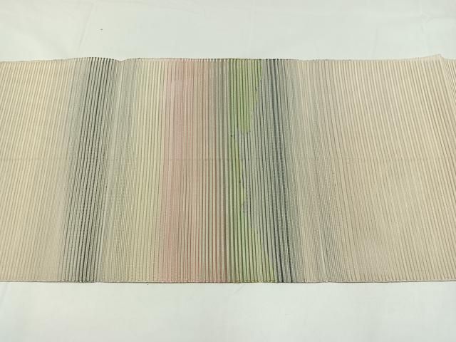 平和屋着物＊夏物 絽綴れ 八寸名古屋帯 雲取り文 正絹 逸品