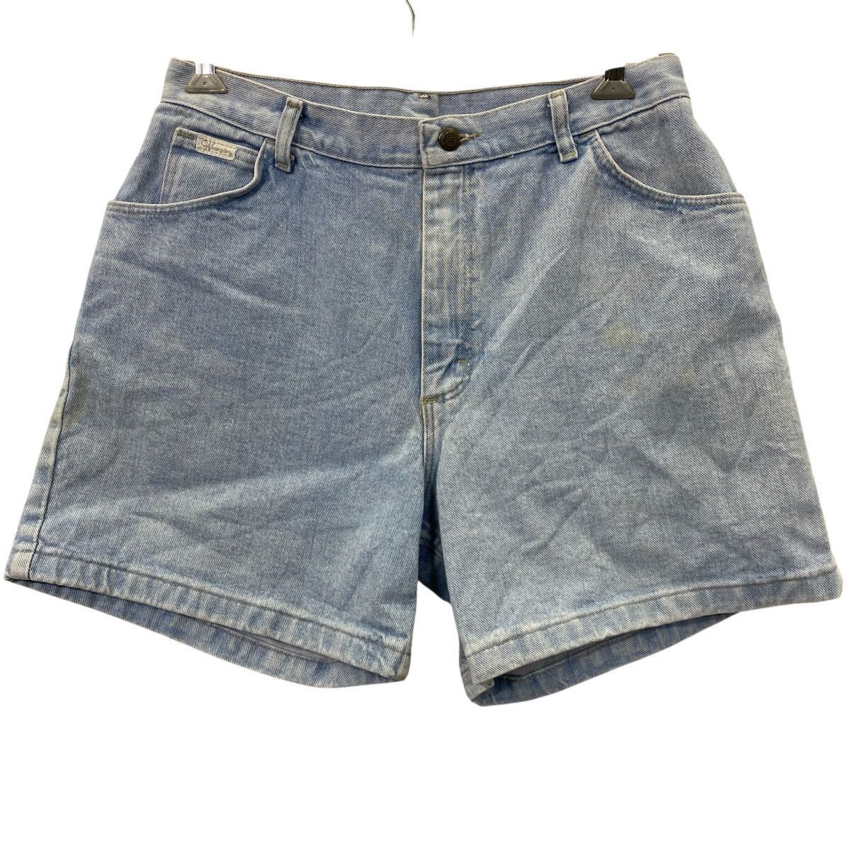 Wrangler ハーフパンツ　ジーンズ　ビックサイズ　HIPHOP ラングラー Wrangler デニム ショートパンツ レディース W30 ライトブルー