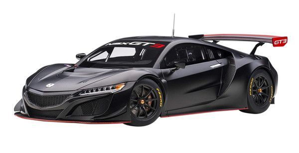 AUTOart 1|18 ホンダ NSX GT3 2018 マット ブラック 完成品ミニカー 81899 佐川急便