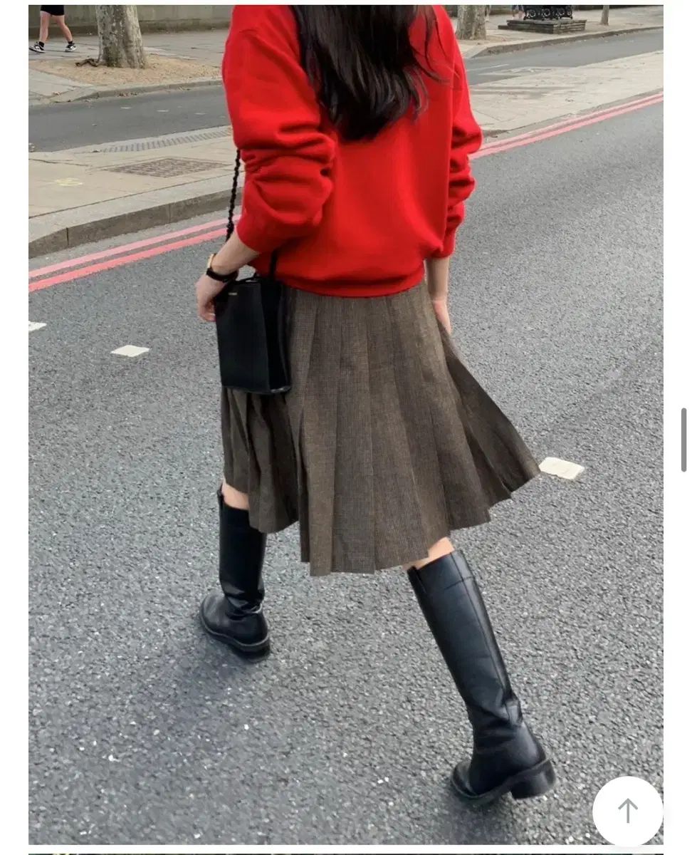 Founders ブラウン CHECK プリーツ スカート s