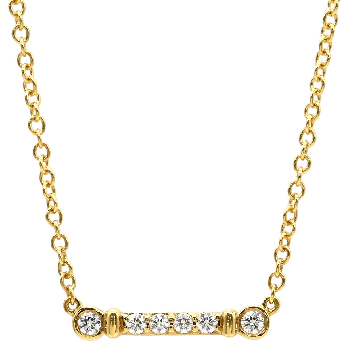 ティファニー Tiffany & Co ネックレス フルール ド リス ステム K18YG 
