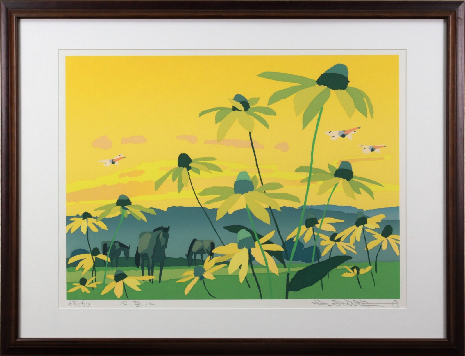 藤倉英幸『夕空に』シルクスクリーン【真作保証】 絵画 藤倉英幸『夕空に』シルクスクリーン【真作保証】 絵画 - メルカリ