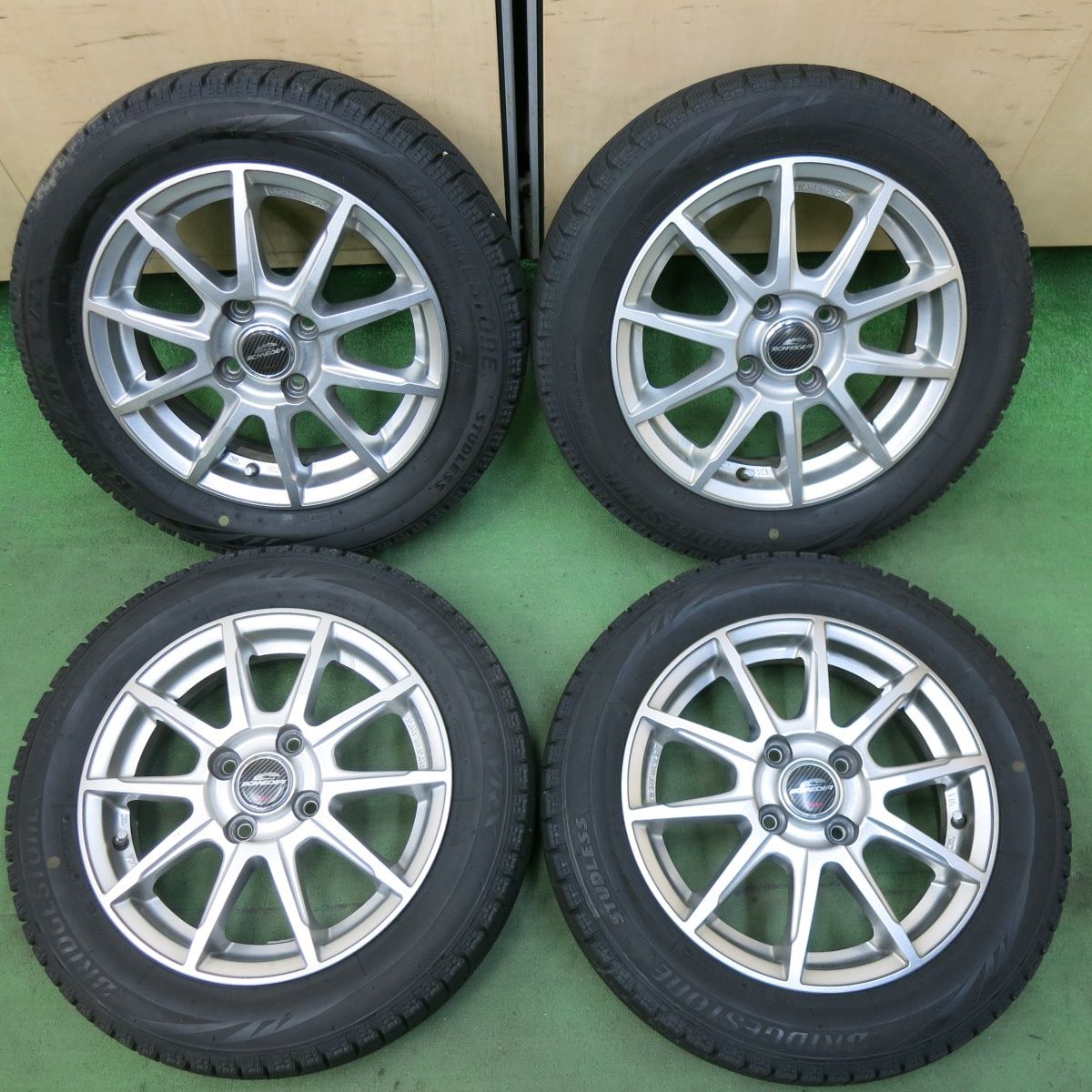 4本価格 スタッドレス 155|65R14 ブリヂストン ブリザック VRX SCHNEIDER ATECH シュナイダー 14インチ PCD100|4H 5050205SYス