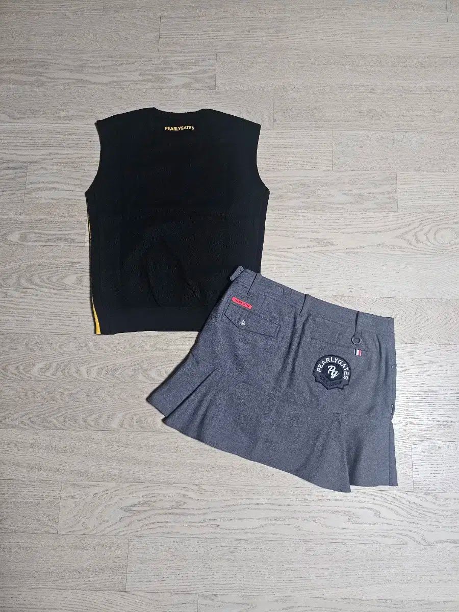 PEARLY GATES パーリーゲイツ ニット ベスト ＋ スカート セット 1