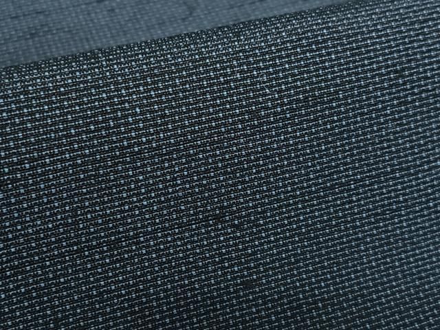 平和屋着物○男性 紬 アンサンブル 色無地 濃藍色 正絹 逸品