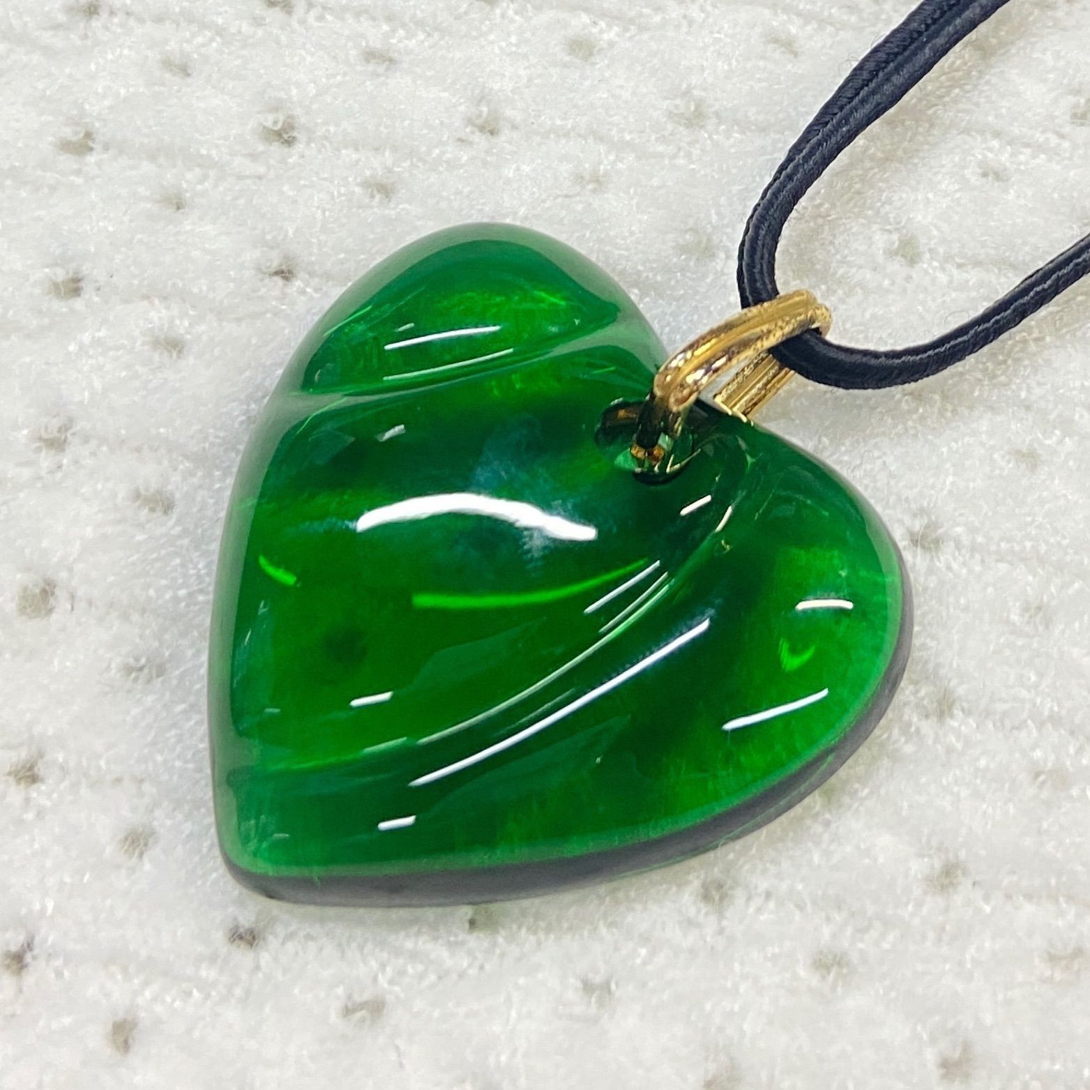 希少】Baccarat バカラ ハートペンダント ネックレス ハート ガラス