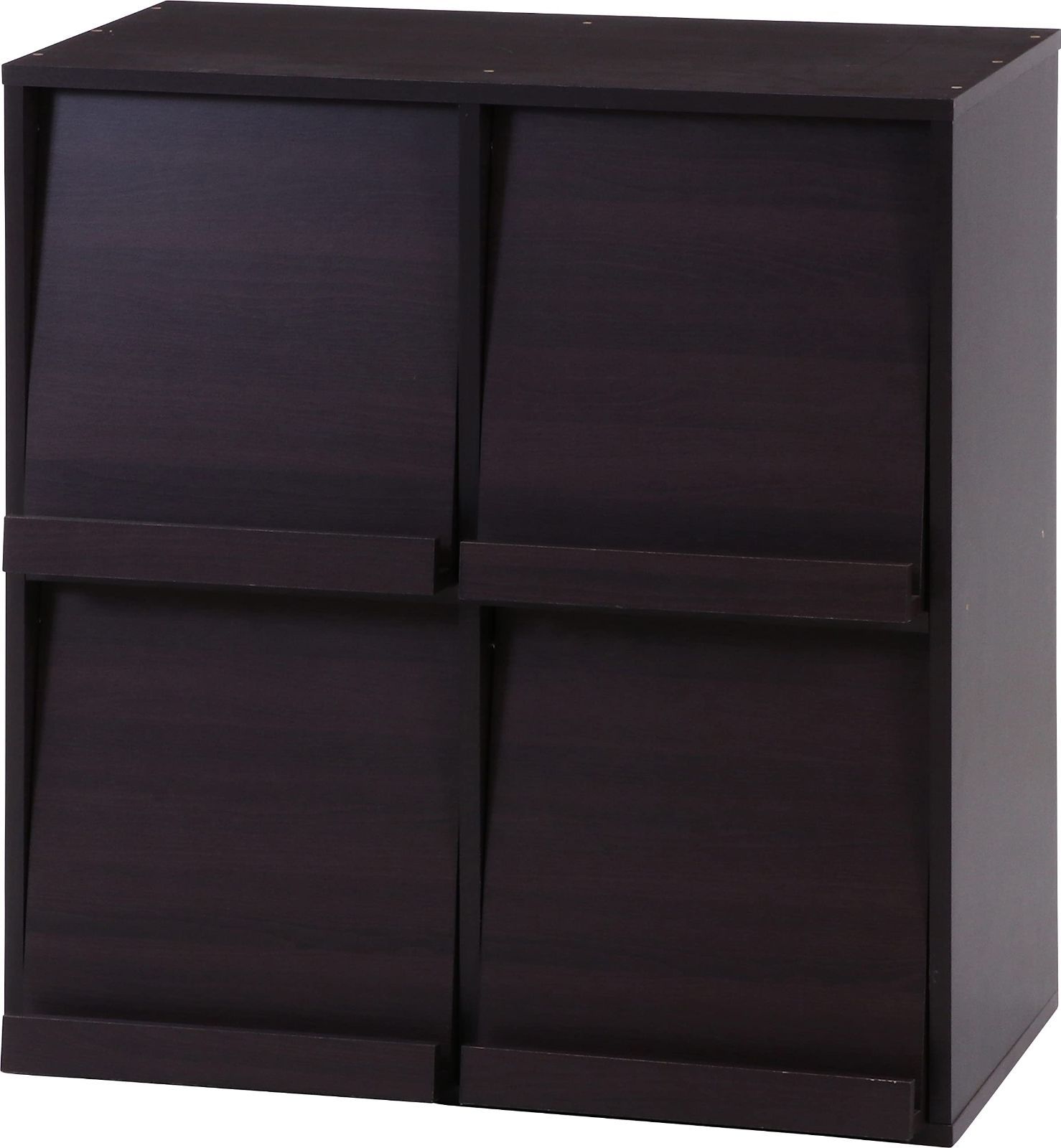 ずとまよ　マガジンラック 新着商品】86032 マガジンラック サイドボード フラップ扉 4マス