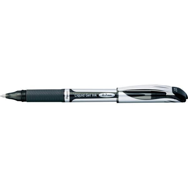 まとめ ぺんてる エナージェル キャップ式 0.7mm 黒 BL57-A ×50セット