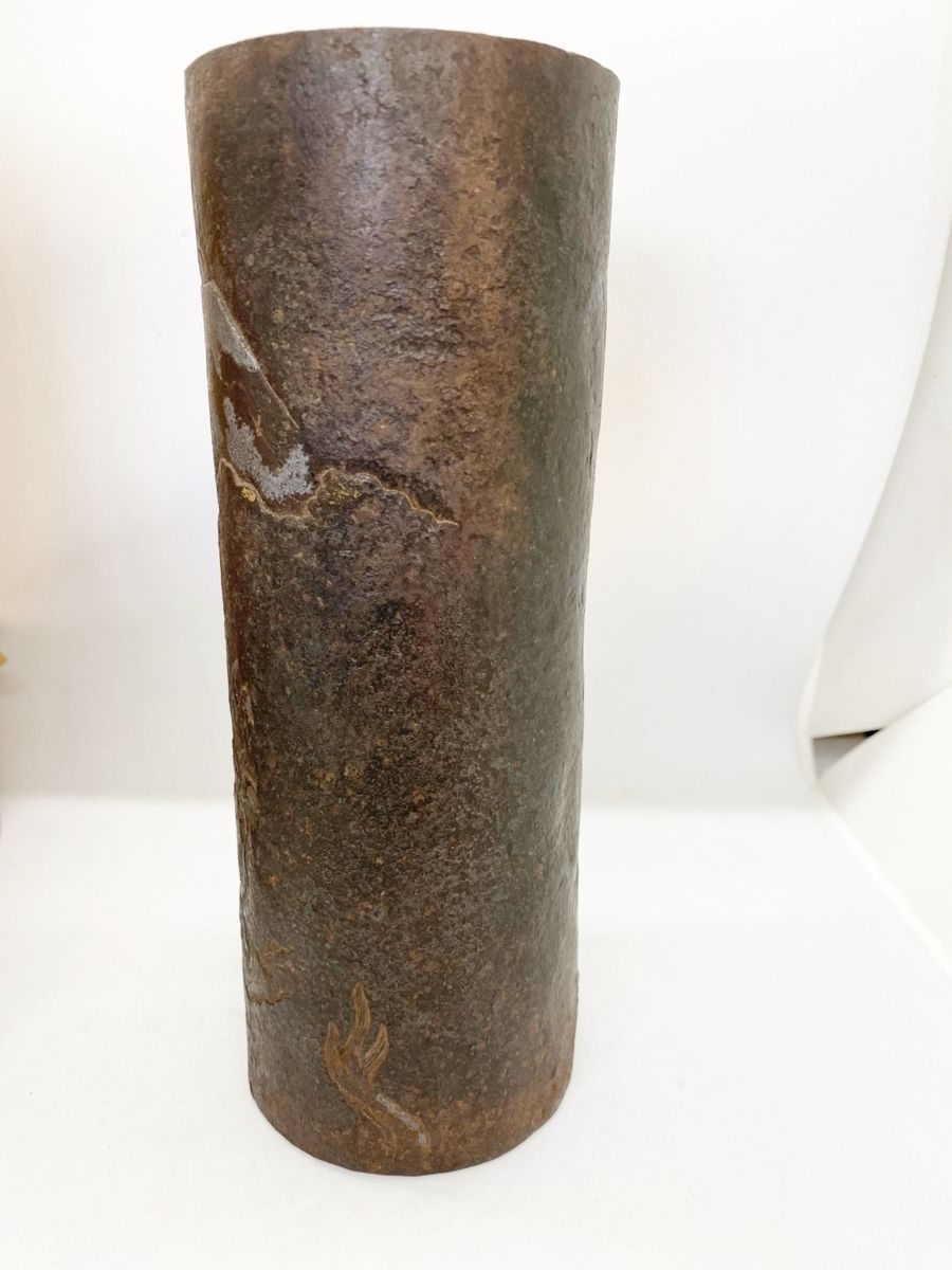 純銀製 瑪瑙摘み 丸形 槌目 籐巻提手 湯沸 銀瓶 煎茶道具 純銀製 橋型