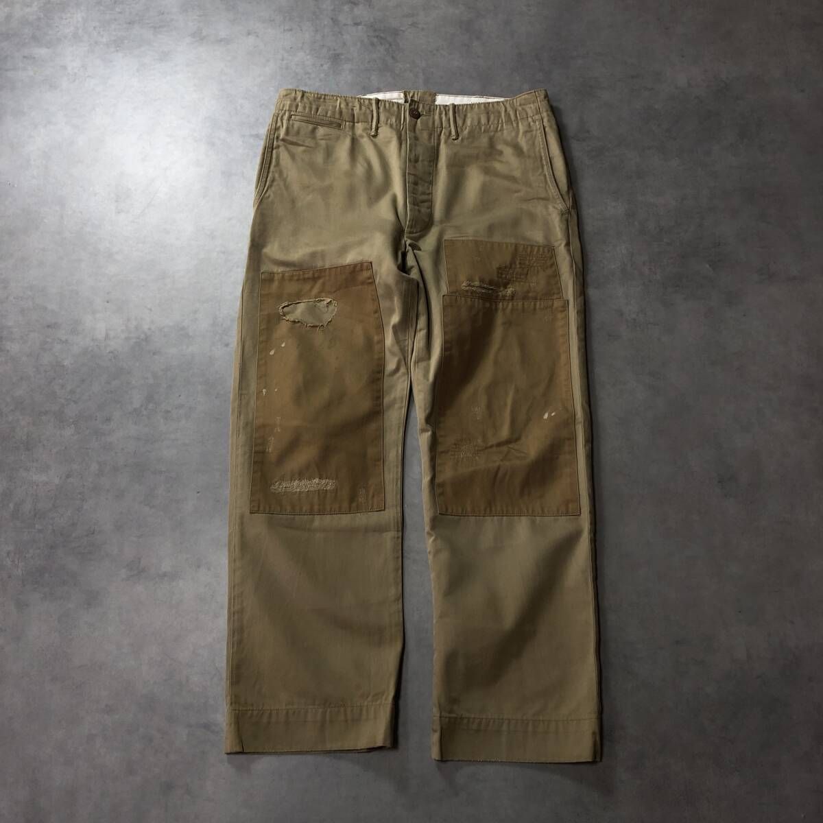 【34インチ/32】RRL チノフィールドパンツ リペア加工 34インチ/32】RRL チノフィールドパンツ リペア加工 34インチ/32