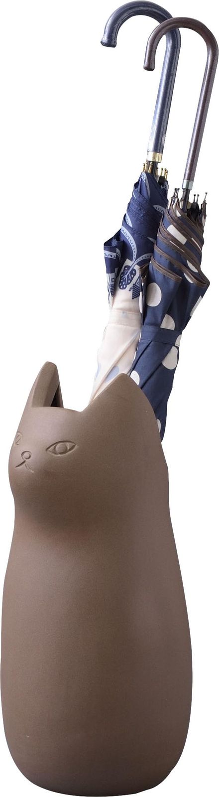 ネコの傘立て 黒猫 CLY-12BK 陶器 スタンド 猫 ねこ ブラック