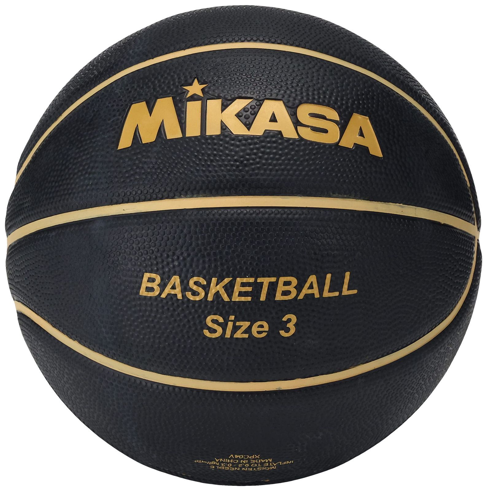 色: ブラック/ゴールド】ミカサMIKASA バスケットボール 3号ジュニア