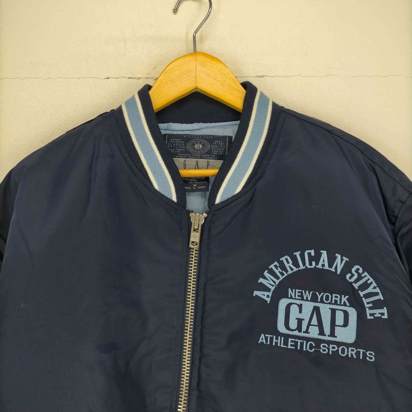GAP スカジャン ギャップ Gap 80~90S 両面刺繍スタジャン TALONジッパー メンズ