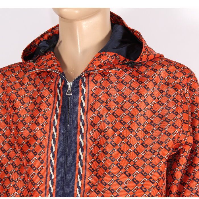 グッチ GUCCI ジオメトリックG ナイロン ジップ ジャケット