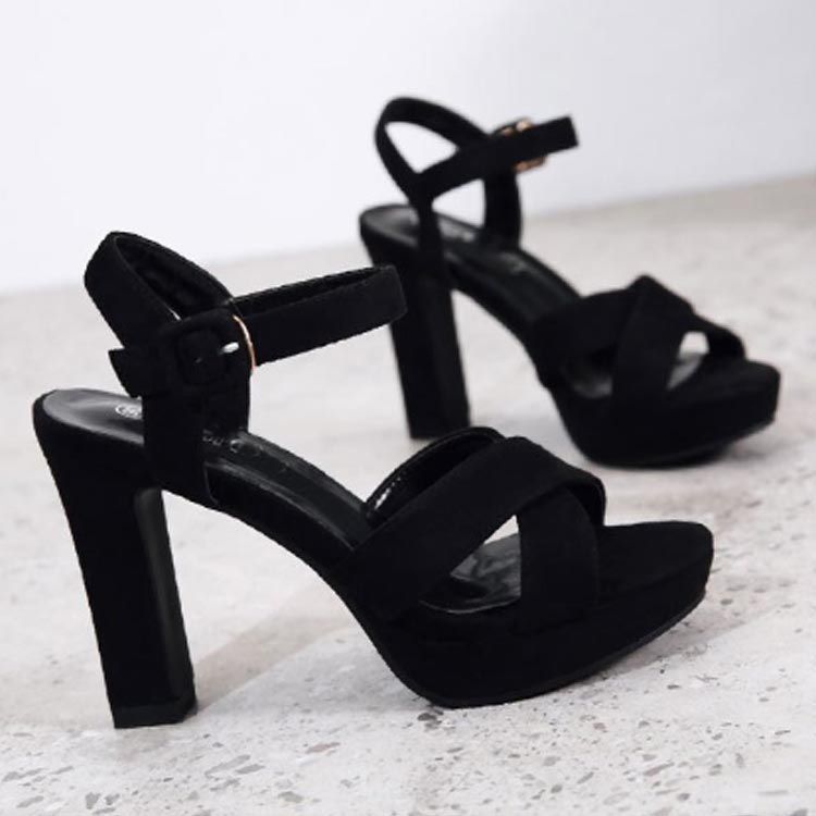 ♦ルコライン♦〈美品〉厚底ヒールアップ　レディースシューズ　ヒール高さ8cm レディース 厚底 ヒール 太めヒール 高め 10センチ ヒール