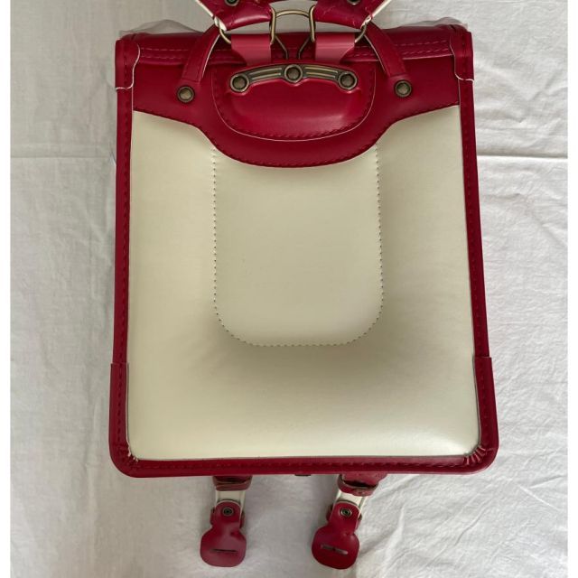 日本製 牛革 型落ち ランドセル レッド でるたキャッチ 女の子 