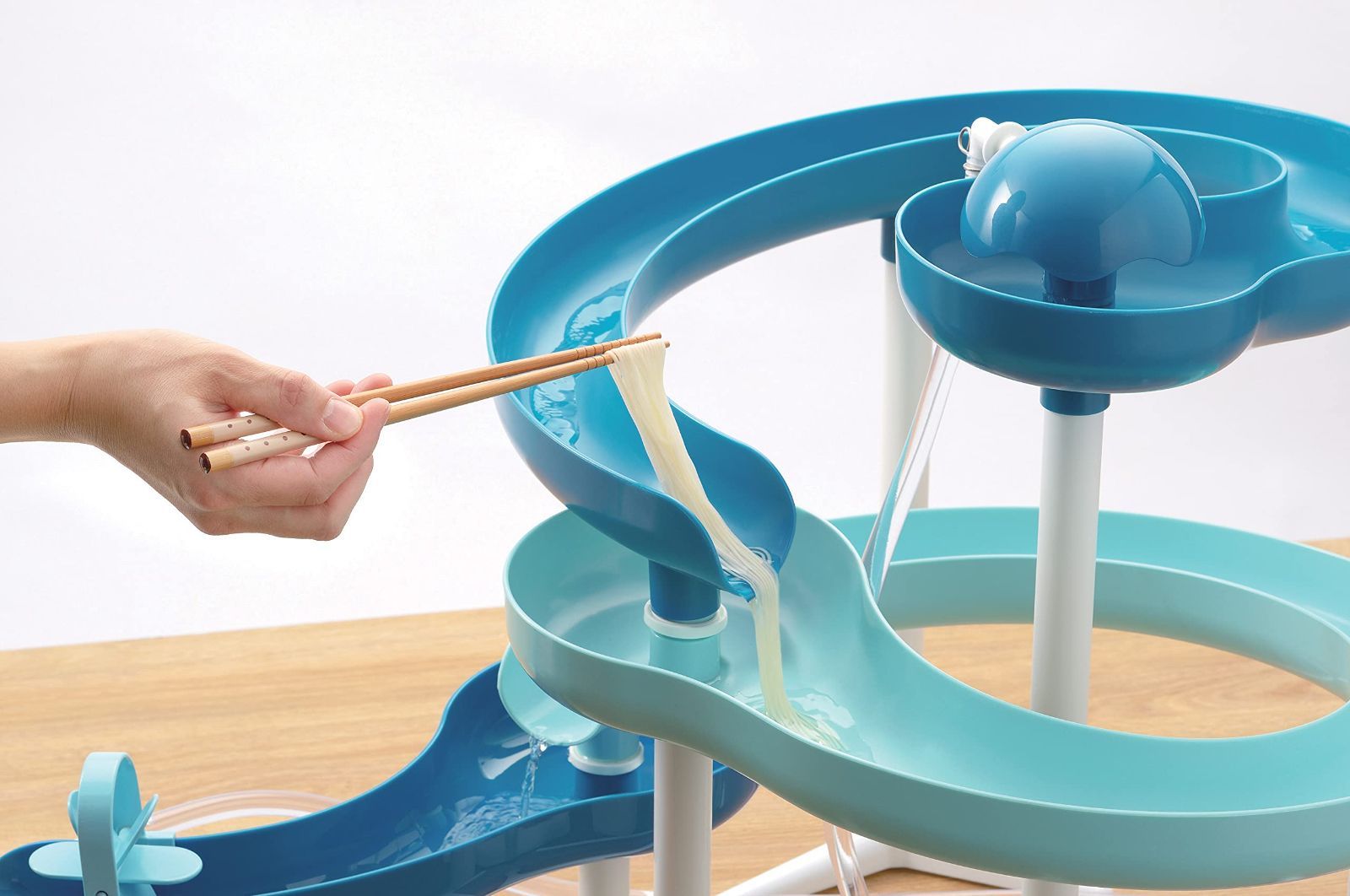 新品 そうめん流し器 720 ツイストスライダー ミントブルー 流麺