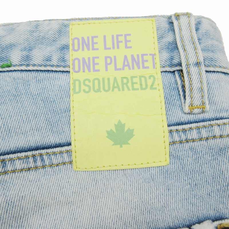 美品 ディースクエアード DSQUARED2 ONE LIFE ONE PLANET SAILOR JEAN 