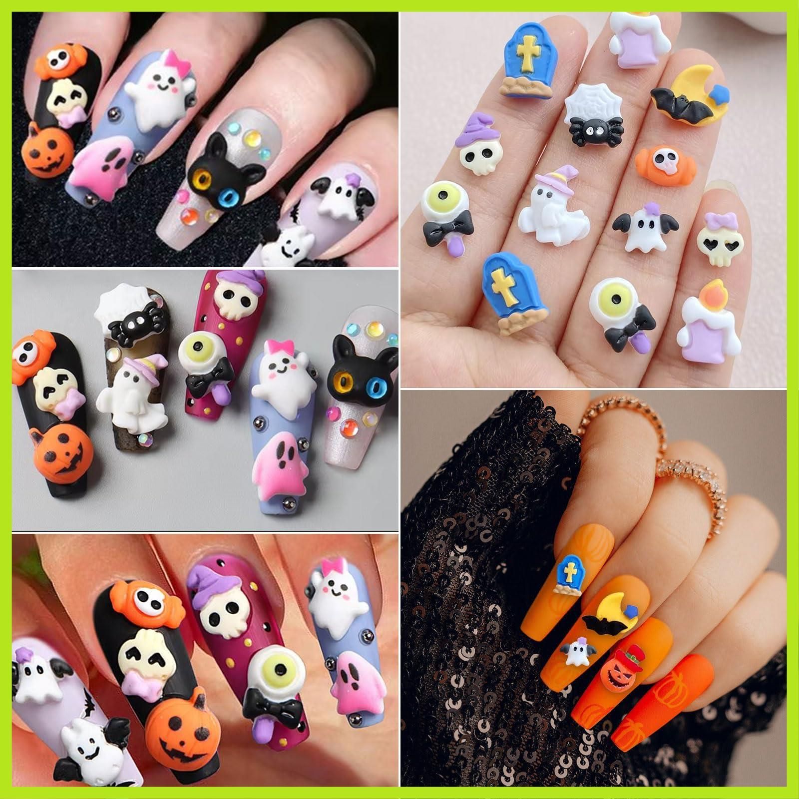 No.1101　選べるハロウィン　カボチャ　クモ　ネイルパーツ No.1101 選べるハロウィン カボチャ クモ ネイルパーツ