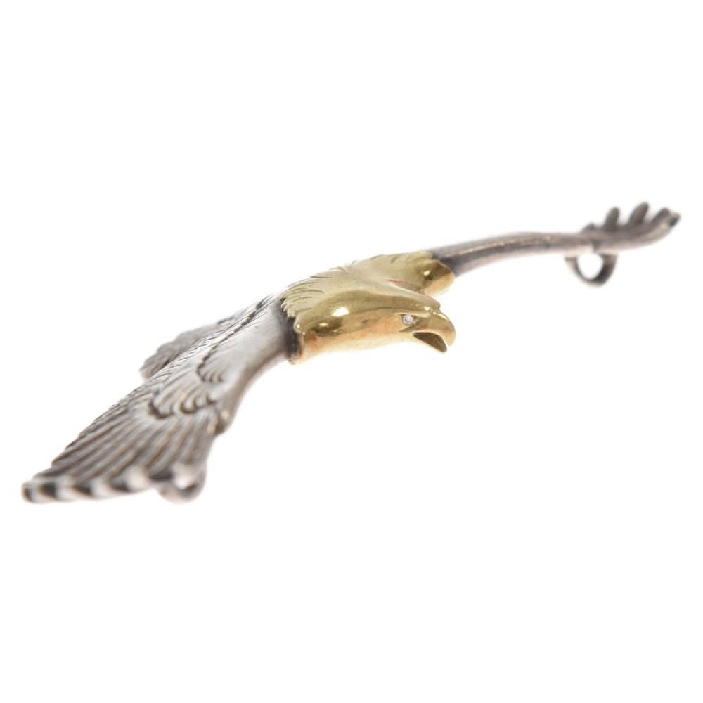 おまけ付き　ピカピカ　ウィングロック　k18 頭金　イーグル　M ダイヤ目 WINGROCK ウィングロック 頭金 K18 イーグル S ネックレス