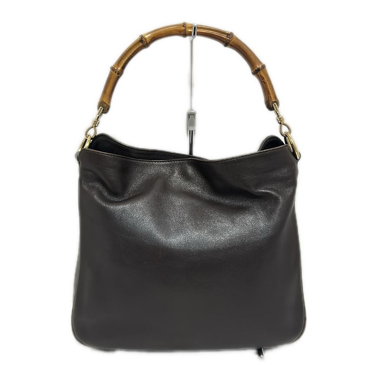 GUCCI バンブー　ハンドバッグ　ダークブラウン GUCCI(グッチ) ハンドバッグ バンブー 0011705 ダークブラウン