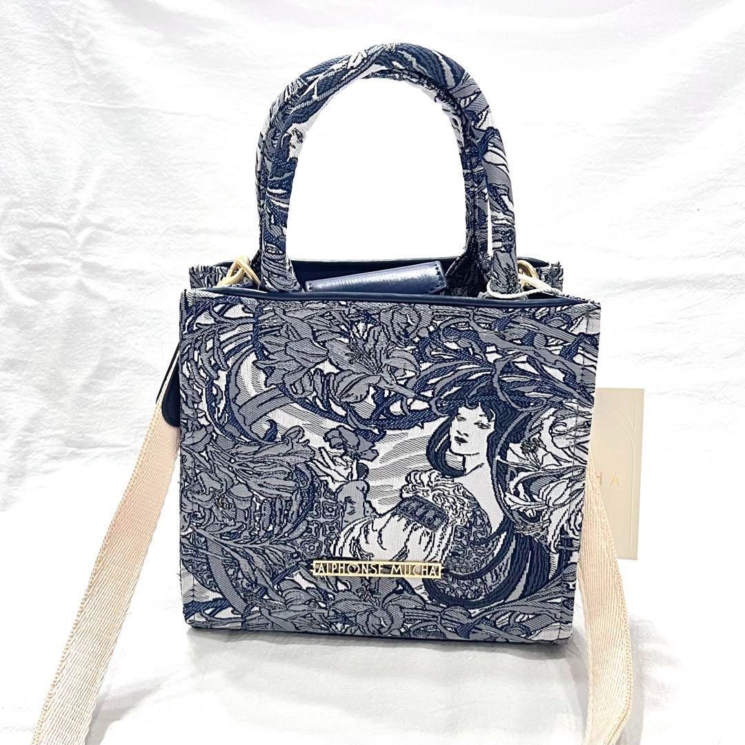 ミュシャ ジャガードトートバッグ