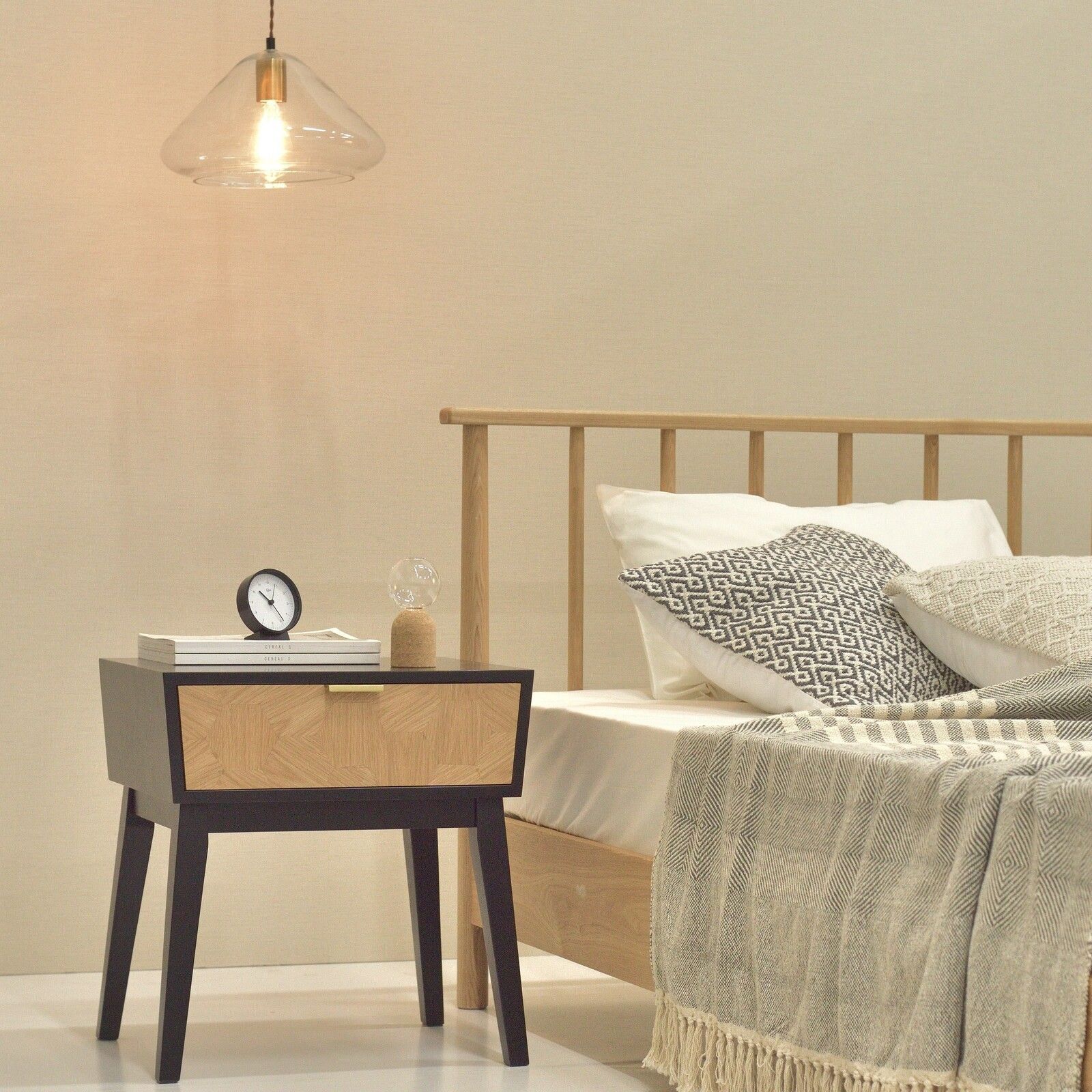 ♪引出し付 ナイトテーブル 幅48cm サイドテーブル ミニテーブル カフェテーブル