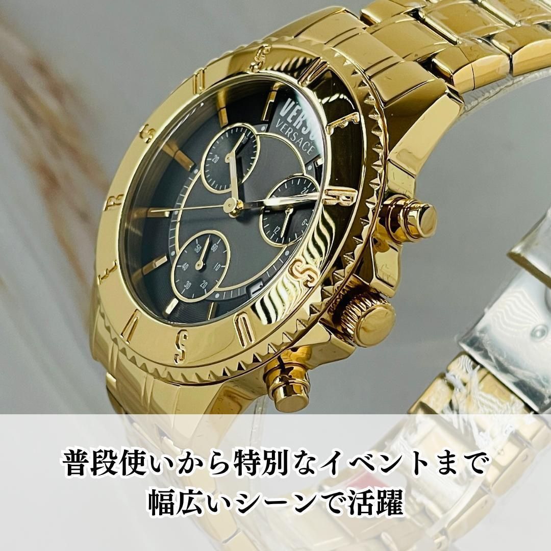 腕時計メンズ新品ヴェルサスVERSUSゴールドVSPGN2419ヴェルサーチSIK腕時計