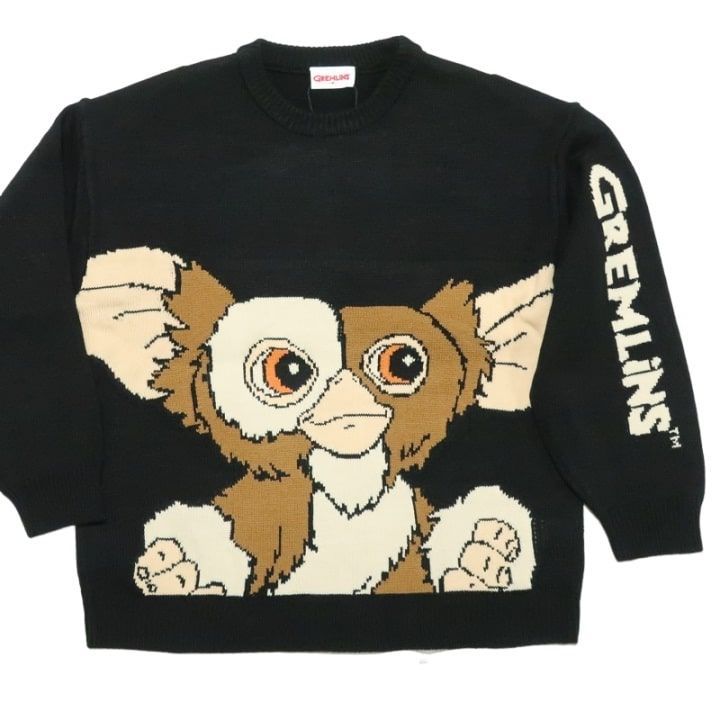 グレムリン Gremlins ニット/セーター ギズモ 長袖 服 グッズ メンズ/レディース/ユニセックス キャラクター オーバーサイズ 通販  ブラック 公式ライセンス サイズM/サイズL - メルカリ