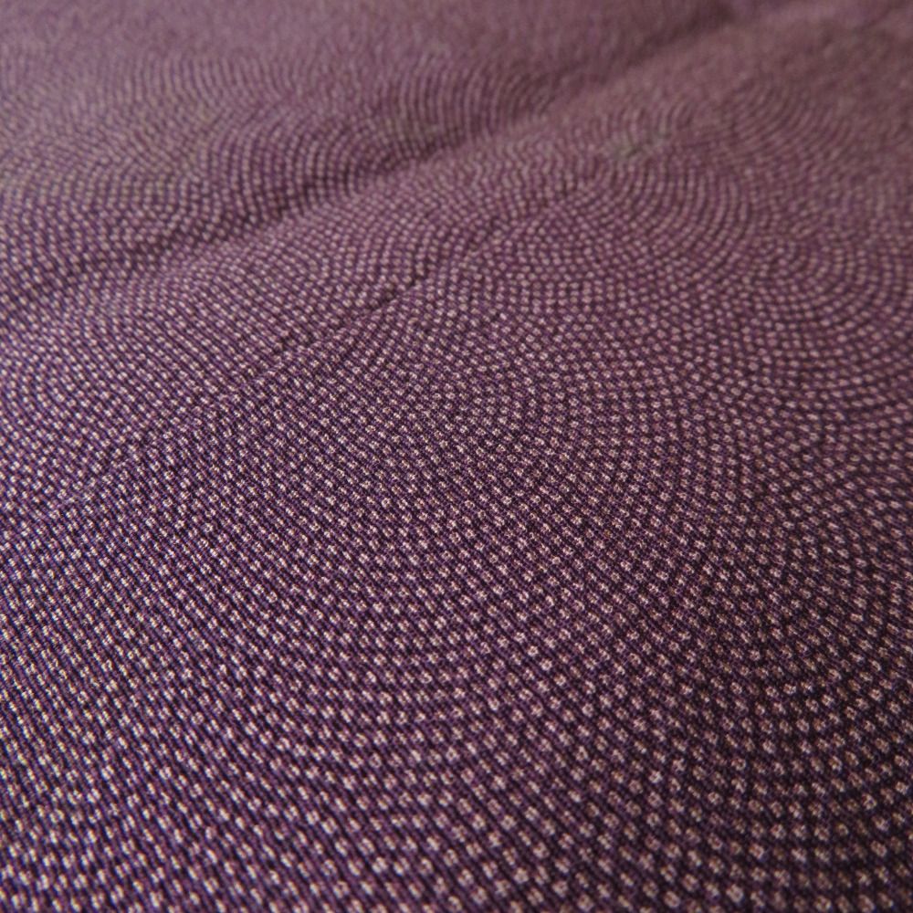 ★専用★美品 小紋 鮫小紋 紅紫色 身丈156.0cm 裄丈64.5cm 袷 リサイクル着物】小紋 正絹 Sランク 身丈159cm 裄丈65cm 袷 濃紺
