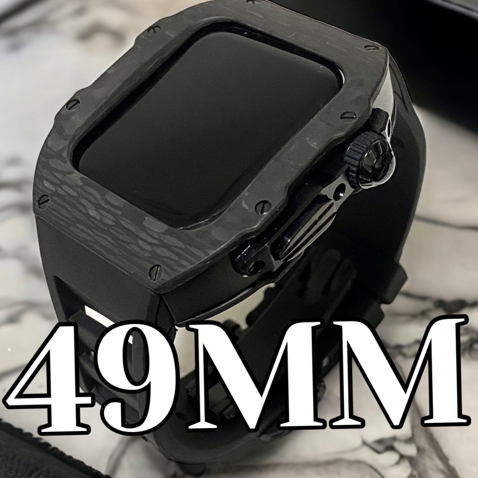 ローズ☆ アップルウォッチカバーultra 49mm AppleWatchバンド - 時計