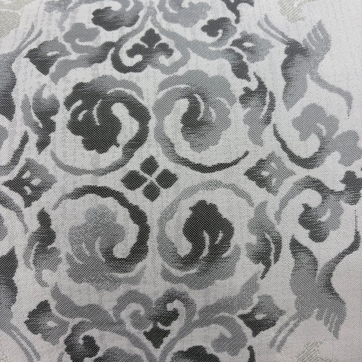 袋帯 加納幸 落款 証紙 花鳥 銀糸 薄ピンク 全通 正絹