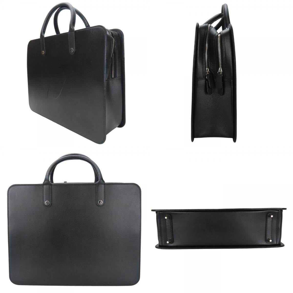 正規品，SALE 【中古】 ダンヒル ビジネスバッグ カーフ ブラック