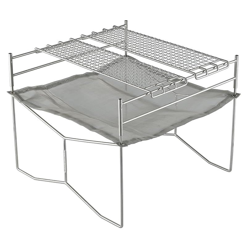 彡NANGOGEAR 南湖 キャンプ ギア 焚き火台 ファイヤーピット ステンレスメッシュ ソログリル ラージ 11105-J2 SOLO-303-J2 0